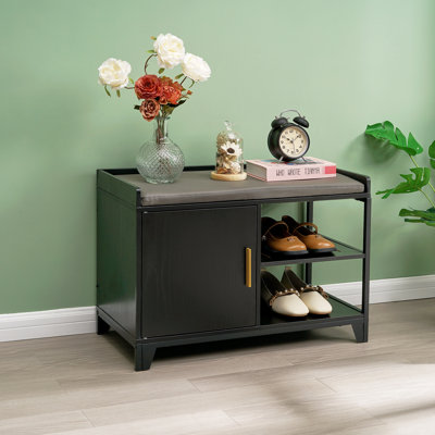 Deandray Polyester Blend Upholstered Storage Bench