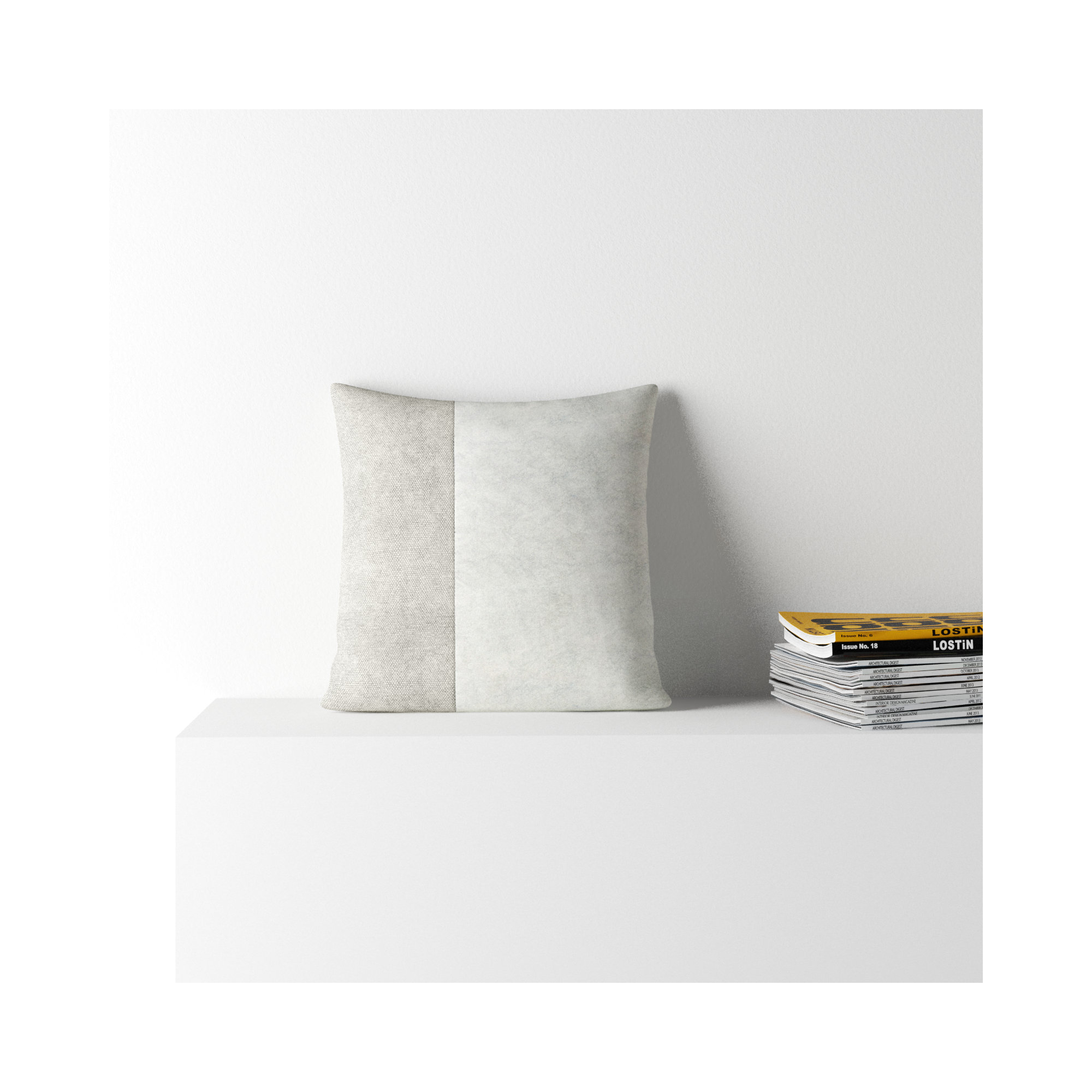 Janesa Cotton Throw Pillow, Down, 18" x 18"