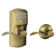 Accent Keypad Lever with Camelot Trim