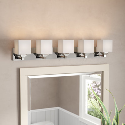 Éclairage pour meuble-lavabo à 5 lumières à intensité variable Ginjiro
