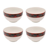 Spode Christmas Tree Tartan Rice Bowl 6"