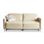 Causeuse-coussin modulaire 100% polyester crème
