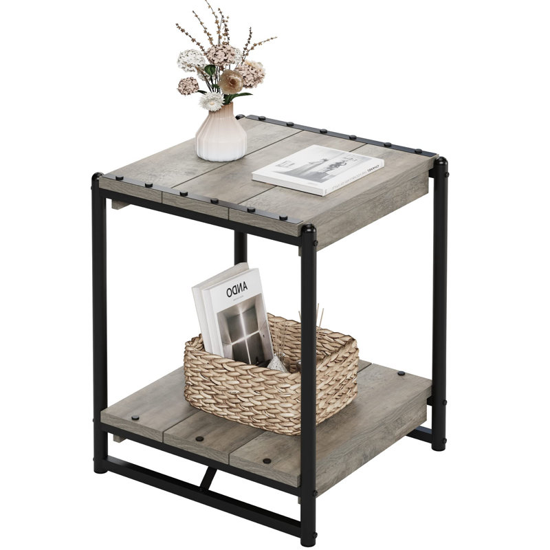 Tavros End Table, Gray
