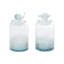 Ensemble de 2 vases de table en verre bleu 2 pièces Sydenham