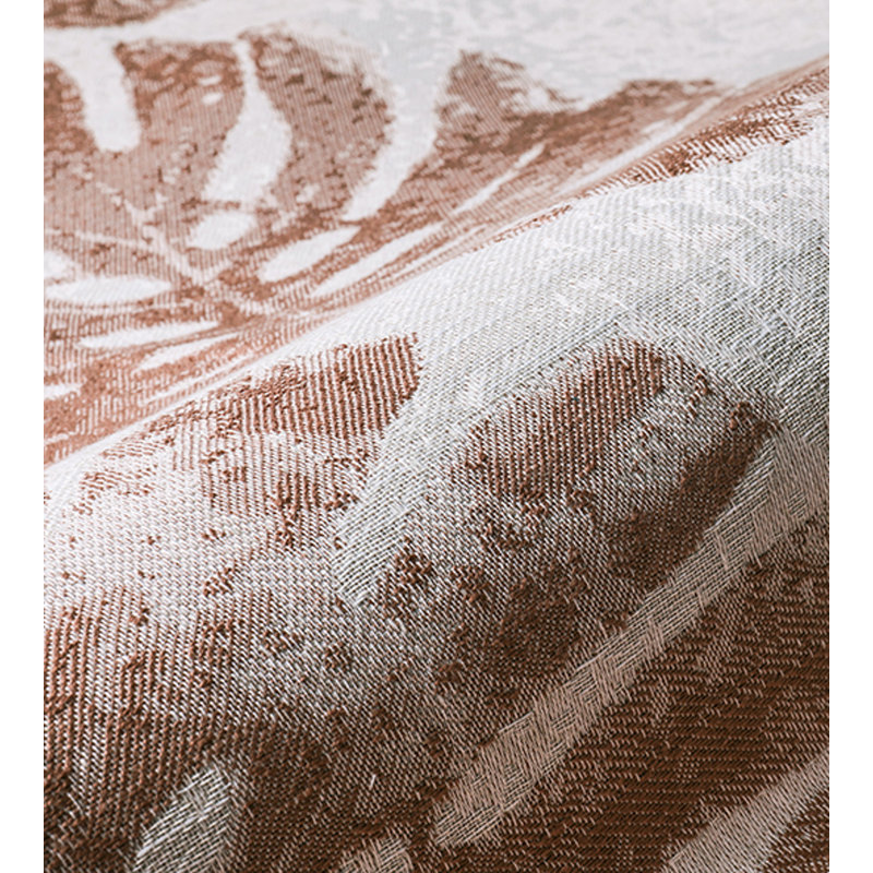 Tissu à feuilles de palmier Bloom, Chic saumon