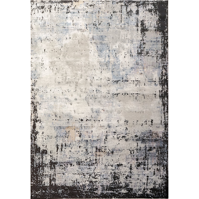 Tapis gris Carrie, Rectangle 6 pi 8 po x 9 pi 7 po