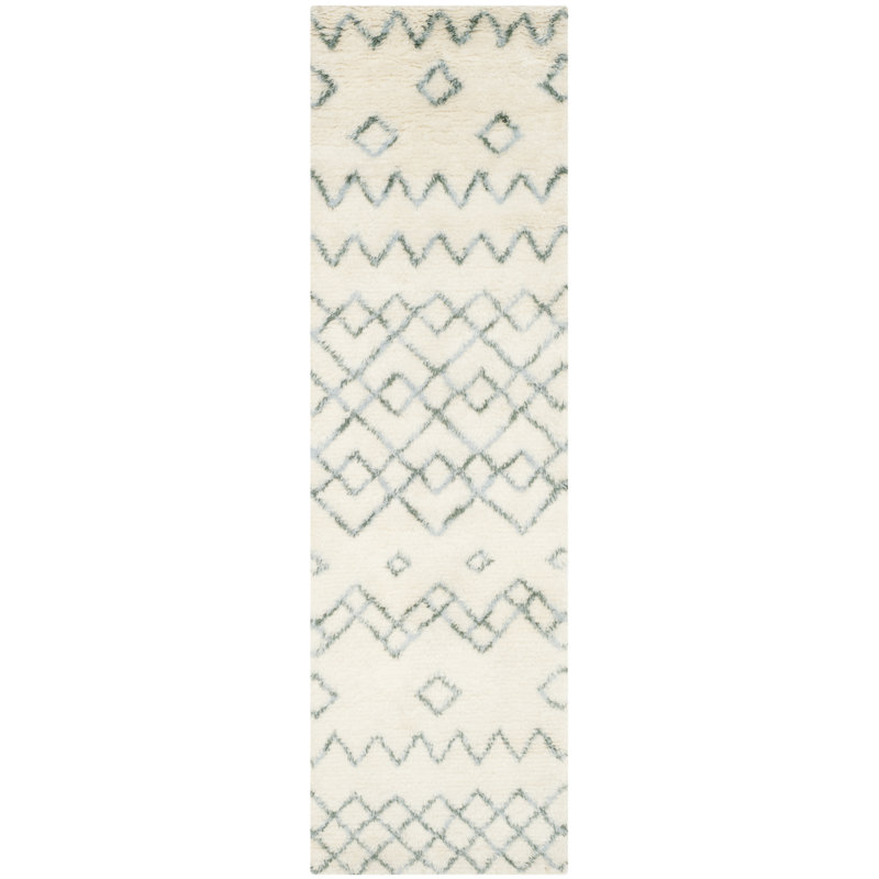 Jain Geometric Hand Woven Area Rug, Runner 69 x 244 cm