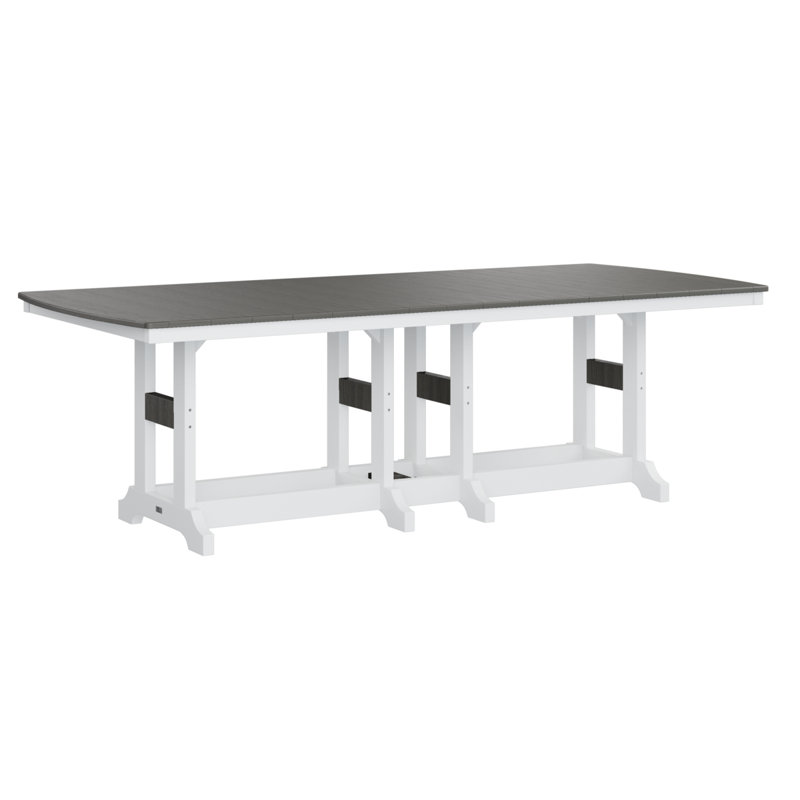 Table de salle à manger Calabria, H 35,5 po x l 96 po x P 44 po, Gris côtier