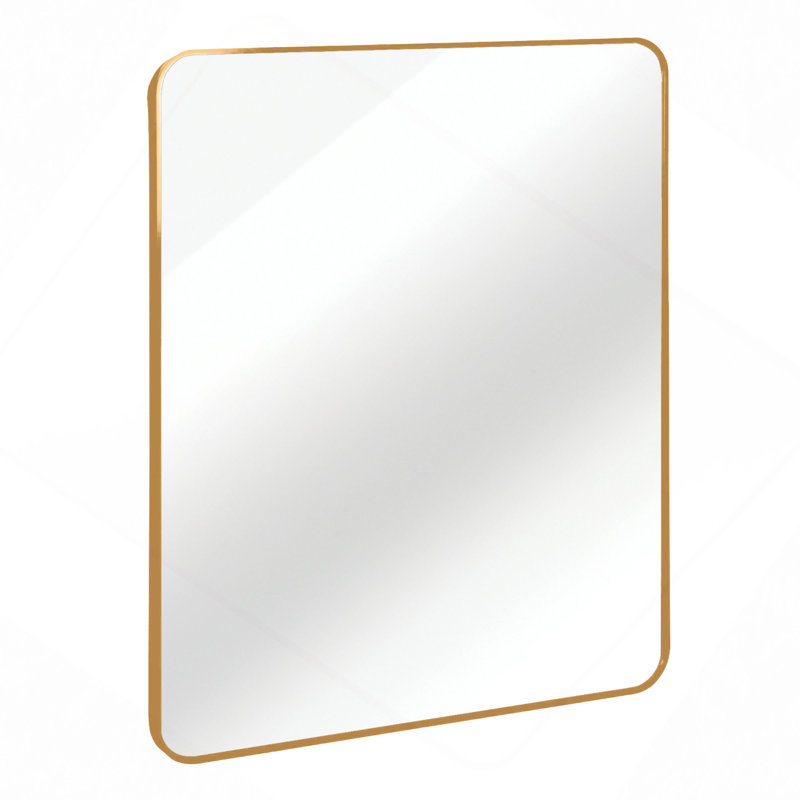 30 "X36" Rectangular Bathroom Wall Mirror, Gold