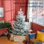 Arbre de Noël artificiel à charnière 6 pi, 795 branches réalistes, base en acier, ouverture automatique-1864978820