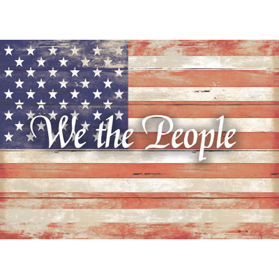 We The People American Flag 2 - Wrapped Canvas Art Prints