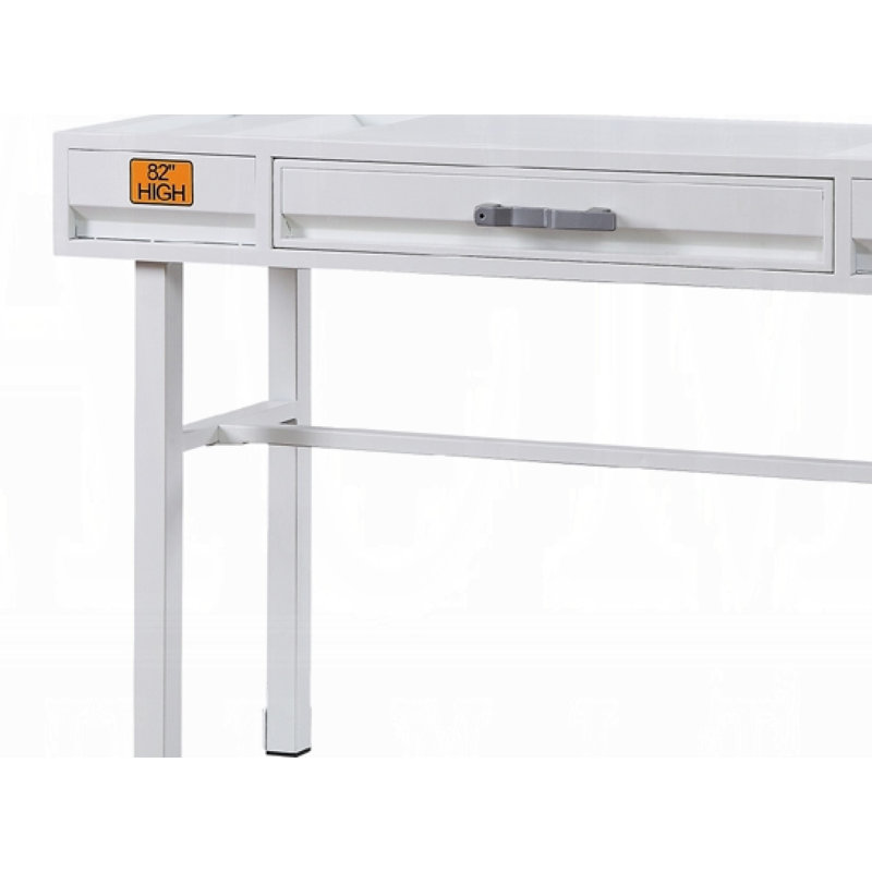 Bureau d'écriture rectangulaire l 47 po Cargo, Blanc
