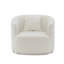 Chaise en chenille Odette Beige avec coussin Odette