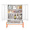 Armoire à chaussures moderne en métal à double porte minimaliste avec tablettes réglables, circulation d'air de 15 cm et ensemble de pointe autoportant, structure double preuve, pour une utilisation quotidienne