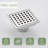 4.33'' Square Grid Shower Drain With Flange-88742742