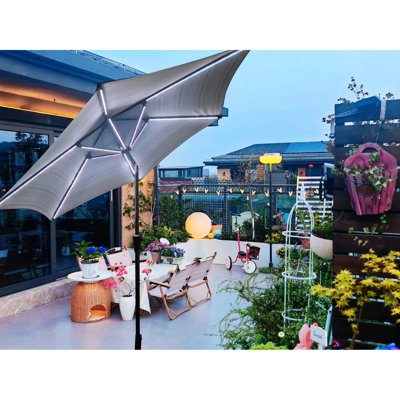 Parasol 9 pi avec lumière