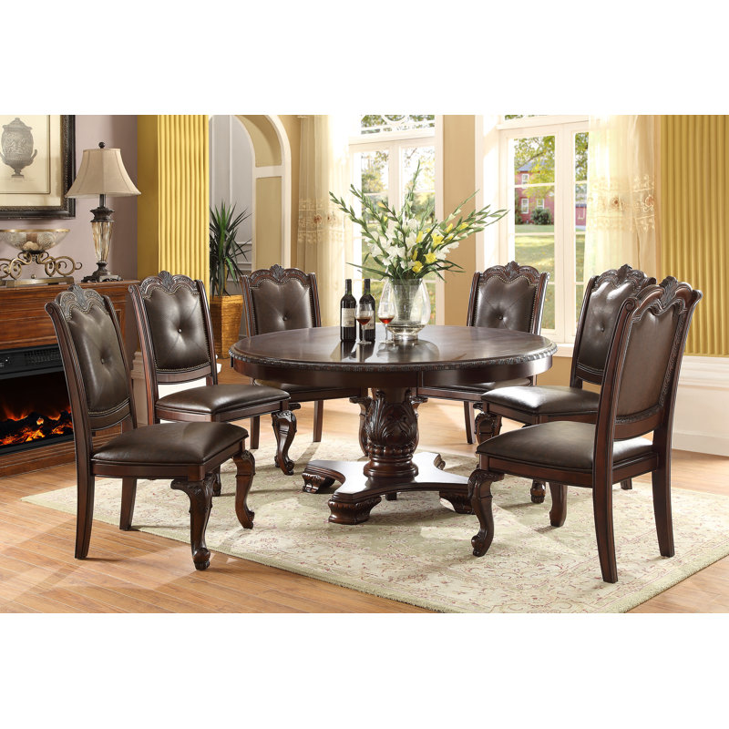 Ensemble de salle à manger extensible Kolyn Marney, Table, 8 chaises d'appoint, buffet, huche