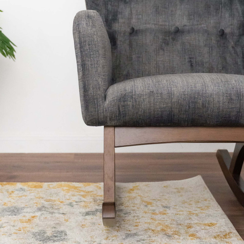 Chaise berçante en bois massif