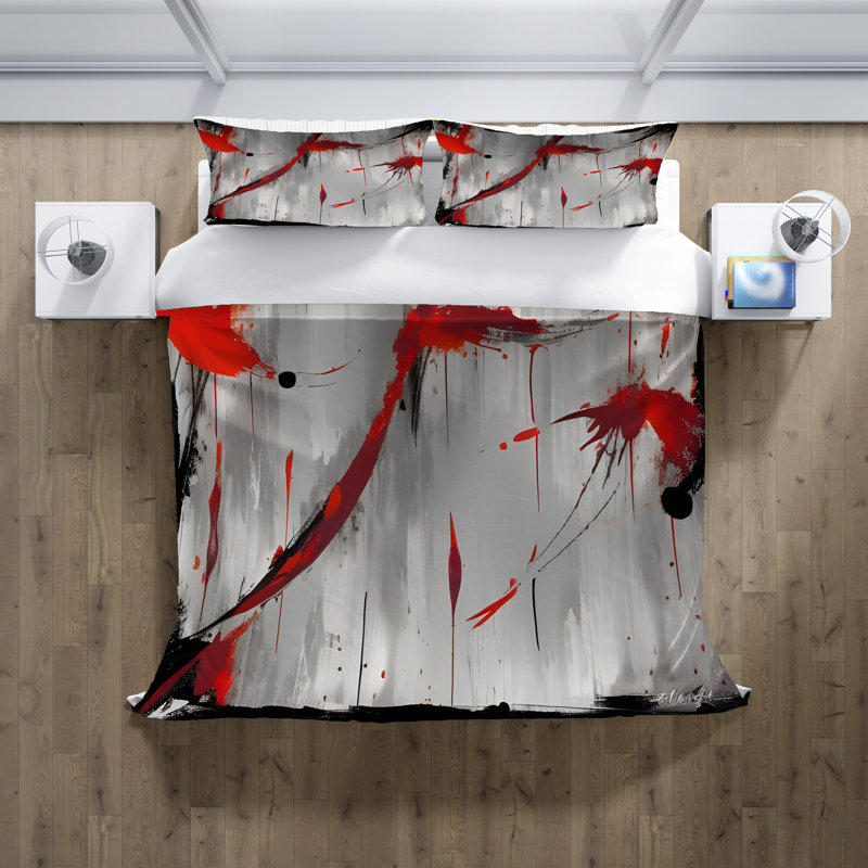 Abstract Duvet Cover, King Duvet Cover + 2 King Shams