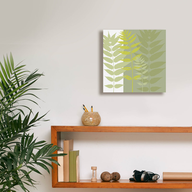  «Field Greens» par Erin Clark, art mural sur toile, 12 po x 12 po, H 12 po x l 12 po x P 0,75 po