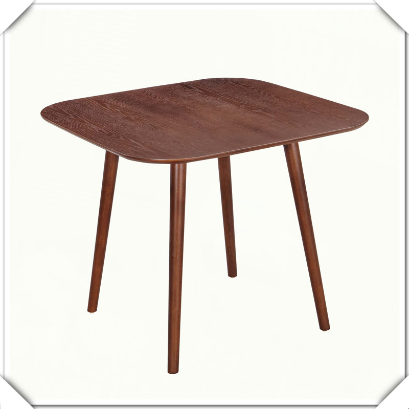 Square Dining Table Sturdy Durable Stylish Practical Versatile Functional, Dark Walnut
