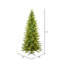 Vickerman Balsam Spruce Slim Artificial Christmas 12' H Lighted Artificial Spruce Christmas Tree-1271037949