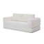 Canapé-lit pliant convertible 2-en-1, canapé-lit en velours côtelé moderne avec 2 * coussins, canapé-lit modulaire sans dossier avec lit escamotable Futon, canapé-lit modulaire pliable pour le salon beige-130622169