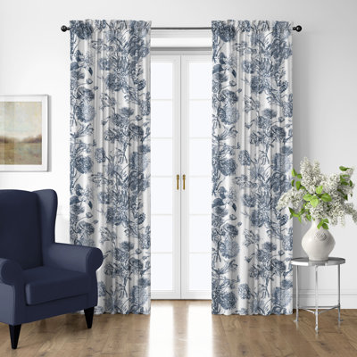 Alexandria Cotton Rod Pocket Drapery Panel Set of 2