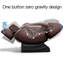Fauteuil de massage inclinable chauffant en similicuir-323134349