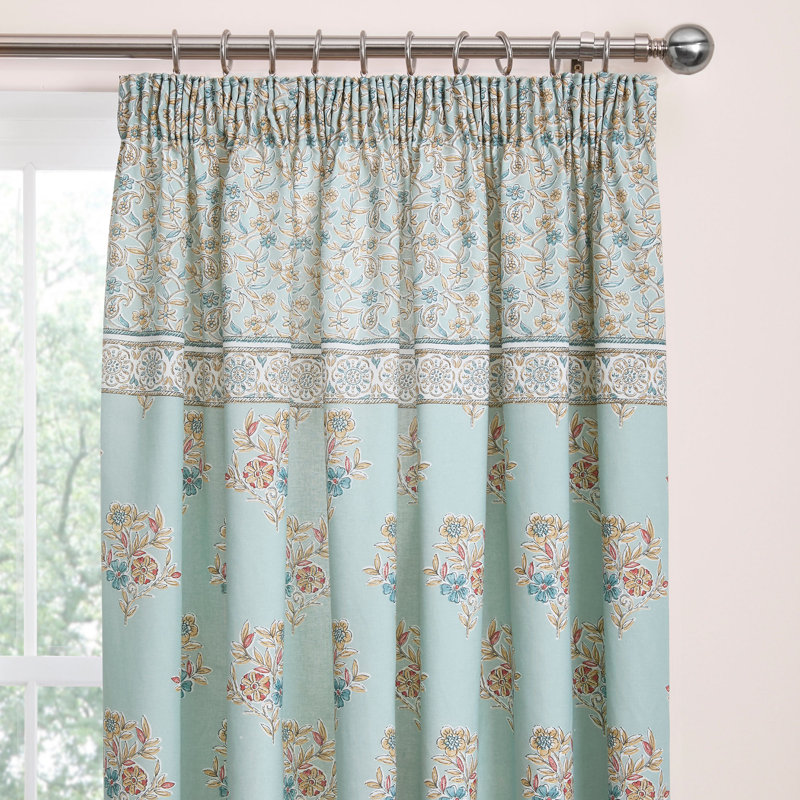Londyn Cotton Blend Semi Sheer Curtain Pair