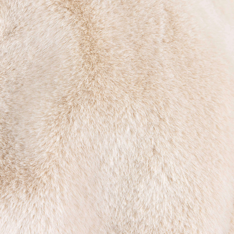 icon Kids Kingston Faux Rabbit Fur Classic Bean Bag, Natural, Beige