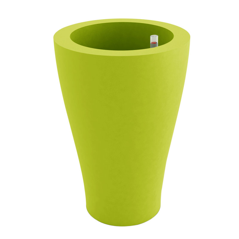 Curvada Resin Pot Planter, 39.25" H x 21.75" W x 21.75" D, Steel