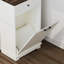 Armoire à ordures inclinable avec tiroir