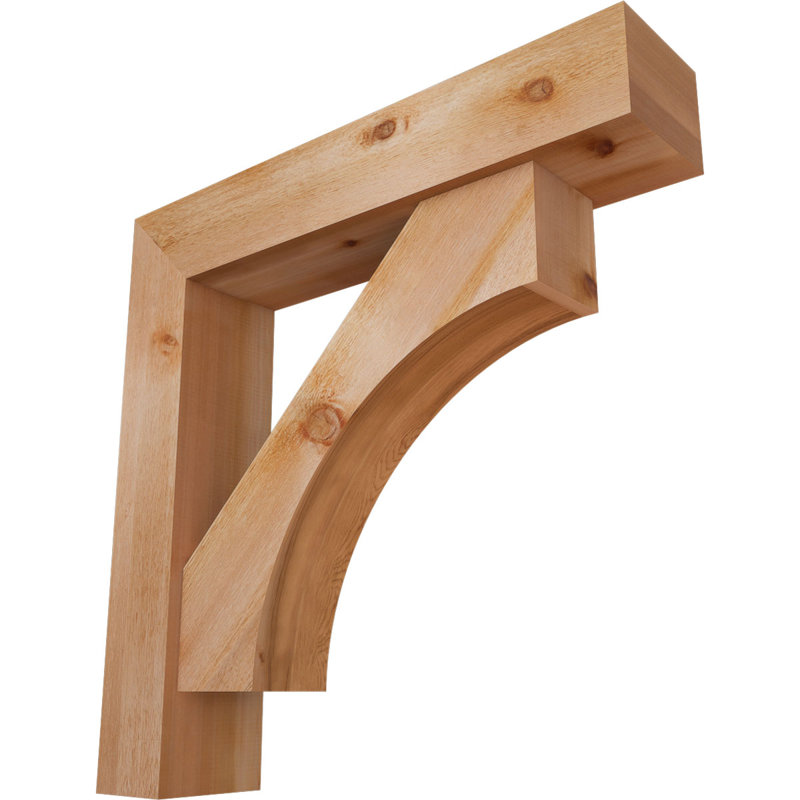 Support Westlake Block avec support décalé, 38 x 38, Cèdre rouge occidental de l 8 po (scié brut)
