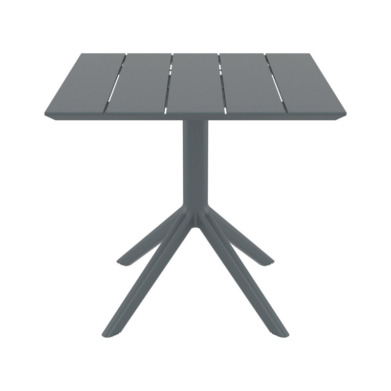 Table de salle à manger Paris, H 29 po x l 31,5 po x P 31,5 po, Gris foncé