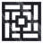 Monessen Decorative Fretwork Acrylic Wall Panels, Large, 23 3/8"W x 23 3/8"H x 1/8"T, Black-1124085034-1124085039