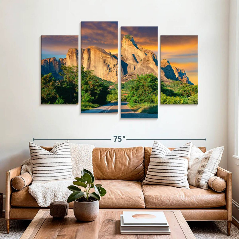 Alvord Alluring Meteora Mountains, 42" H x 68" W