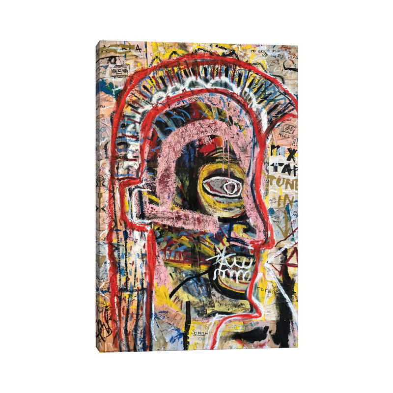 «Perturbateur» par Diego Tirigall - peinture sur toile tendue, H 12 po x l 8 po x P 0,75 po