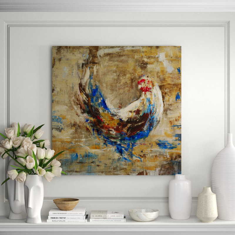 Fowl Play I Print, Knife Gel, 40" H x 40" W