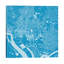 Washington D.C. Urban Map (Blue) by Urbanmap - No Frame Print on Canvas-42157325