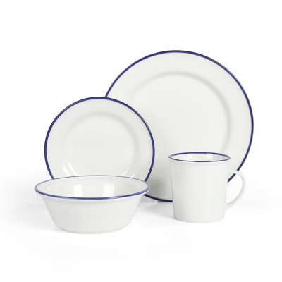 Martha Stewart Cliffield Ceramic Dinnerware Set - Service for 4