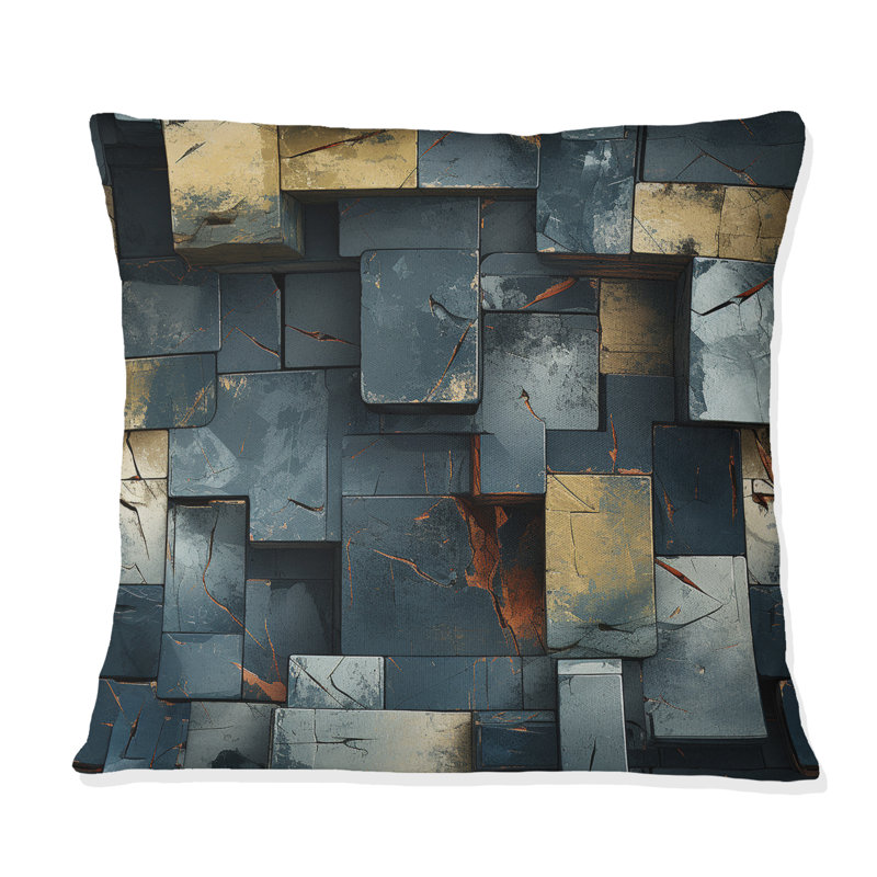  Coussin décoratif en polyester, H 16 po x l 16 po