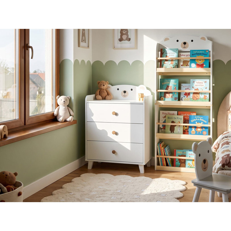 3 Drawer Chest Shantel 79 cm White
