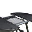 Table de salle à manger extensible de style moderne - gris, gris rond et robuste