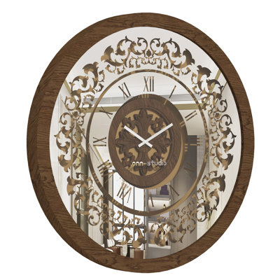 Allyna Manufactured Wood Wall Clock