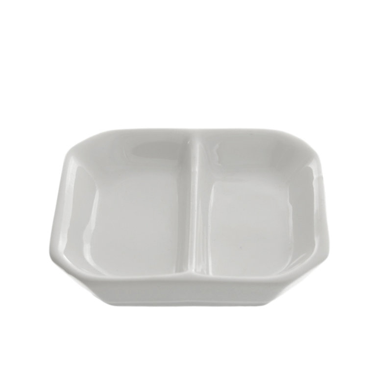 Whittier 3" Divided Sauce Dish