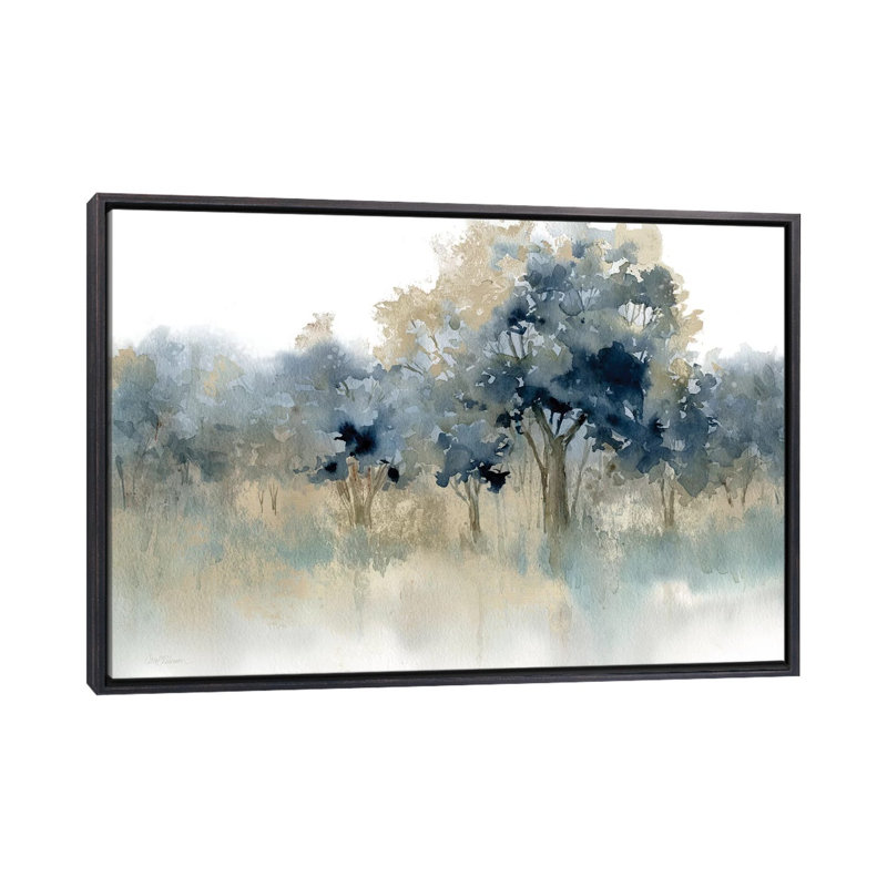 «Water's Edge II» par Carol Robinson, reproduction sur toile tendue, H 18 po x l 26 po x P 1 po, Encadrement noir décoloré
