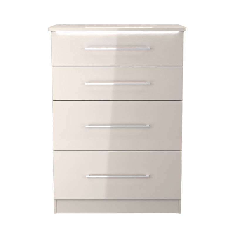 77 cm W Chest of 4 Drawers, Beige