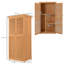 Radhika 3 ft. W x 2 ft. D Solid Wood Overlap Flat Tool Shed