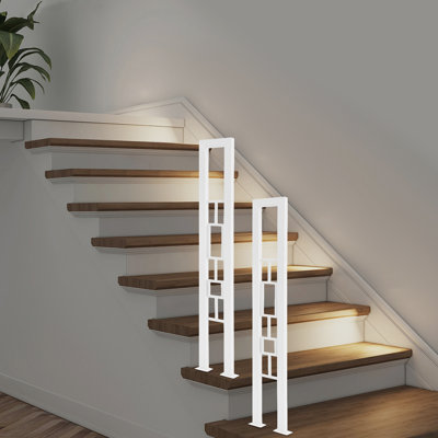 Decorative 35.43" U-Shaped Stair Handrails